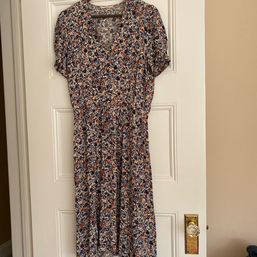 Delicious Parisian looking mid - length dress.